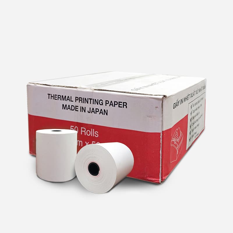 Giấy In Nhiệt Nhật Bản OJI K80mm x 50m - 2